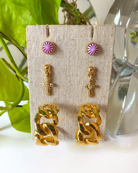 Birdie L. Earring Stack